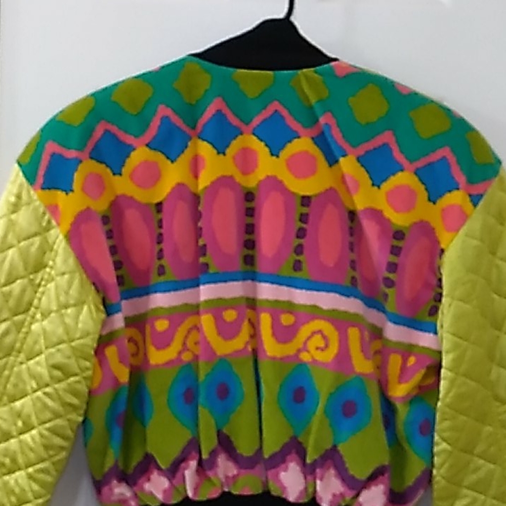 Vintage ESCADA Mod Abstract Bomber Jacket - Picture 7 of 13